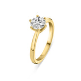 Inel solitar din aur galben cu diamant de laborator de 0,9 ct R159-R24KA0558-LG-090-Y