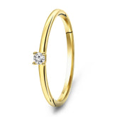 Inel din aur galben cu zirconiu R173-02CA604