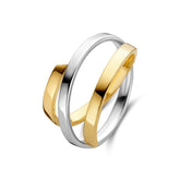 Inel bicolor răsucit R173-87.0073.1702-YW