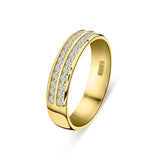 Inel din aur galben cu diamante cultivate în laborator R177-UFOH4398G-LG-Y