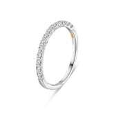 Inel din aur alb cu diamant cultivat în laborator R177-UFTH8428G-LG-W