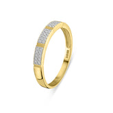 Inel din aur galben cu pavé de diamante R382-R304379-Y