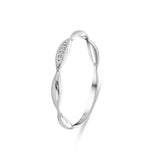 Inel din aur alb cu diamante R382-R309203-W