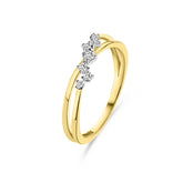 Inel fantezie din aur galben cu diamante R404-IGR39827-Y