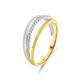 Inel bicolor cu diamante R404-R42026-YW
