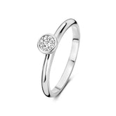 Inel din argint sterling cu zirconiu SGR18205W