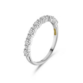 Inel din aur alb cu diamante cultivate în laborator R480-RDF11090-LG-W