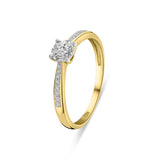 Inel din aur galben cu diamante R480-RG010083ADI-YW