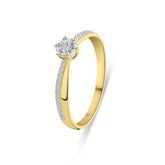 Inel bicolor cu diamant R480-RG010160ADI-YW