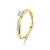 Inel minune din aur galben cu diamante R480-RO010126ADI-YW