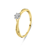 Inel din aur galben cu diamant R480-RO010128ADI-YW