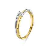 Inel miracol bicolor cu diamant R480-RR010224ADI-YW