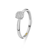 Anturaj de inel din aur alb cu diamant R480-RR010304ADI-W