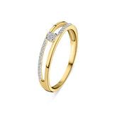 Inel din aur galben cu diamante R480-RR010317ADI-Y