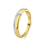 Inel bicolor cu diamante R480-RR110050ADI-YW