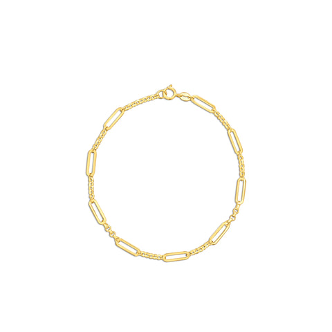 Brățară cu zale din aur galben B122-VX3MROB1778-Y