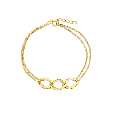 Bratara din aur galben B122-X3CABLE9B-1526-III-Y