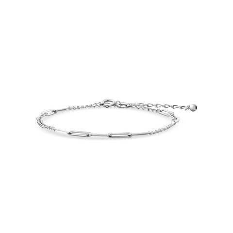 Bratara din aur alb cu legaturi B122-X3FOR10B0015-W