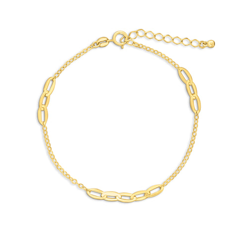 Brățară cu zale din aur galben B122-X3FOR9B0279-Y