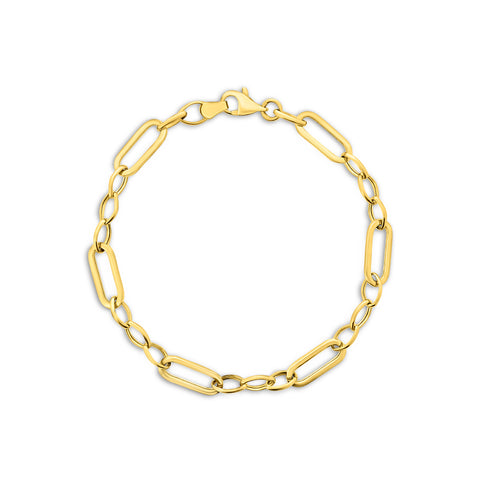 Brățară cu zale din aur galben B122-X3HOB11283-Y