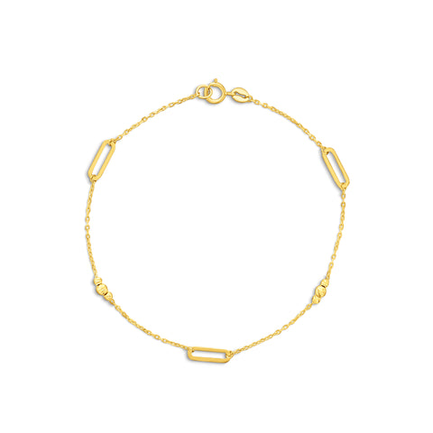 Brățară cu zale din aur galben B122-X5FOR6B8194-DC-Y