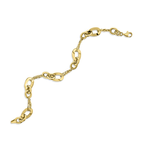 Bratara din aur galben B122-XCABLE9B-1592-Y
