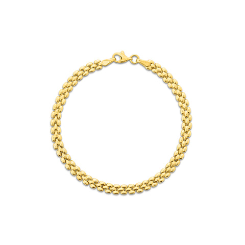 Bratara din aur galben B122-XSTB3530-II-SL-Y