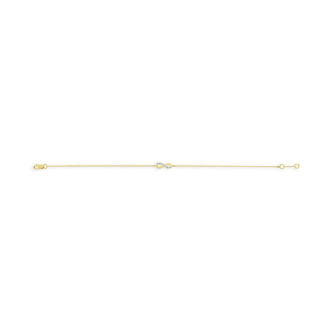 Bratara infinit de aur cu diamante 643001ED