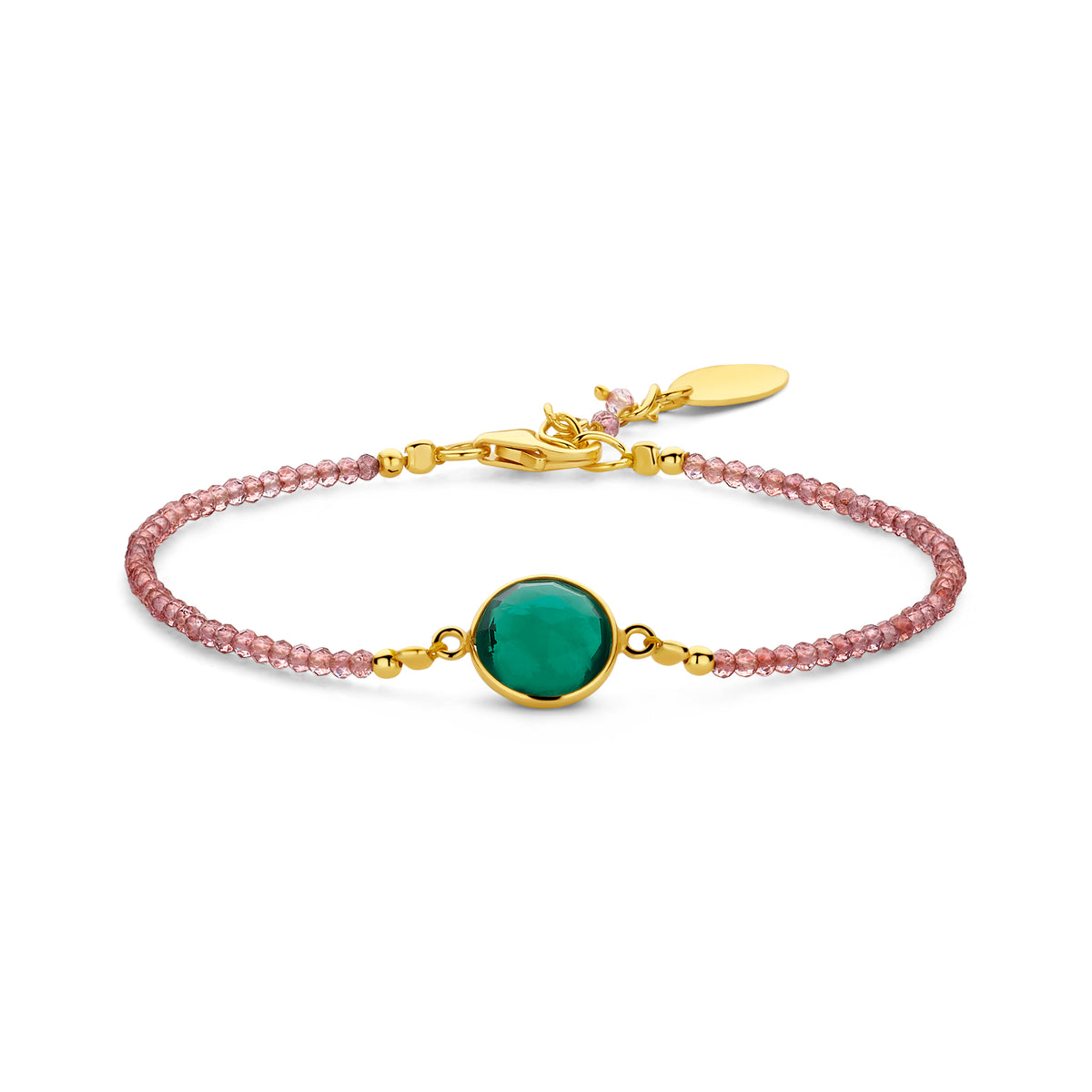 Bratara placata cu aur si hidroturmalina - 163P0087