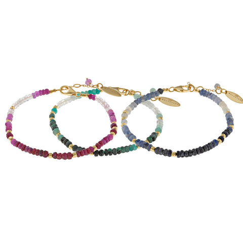 Bratara cu margele cu pietre de safir - 163P0124