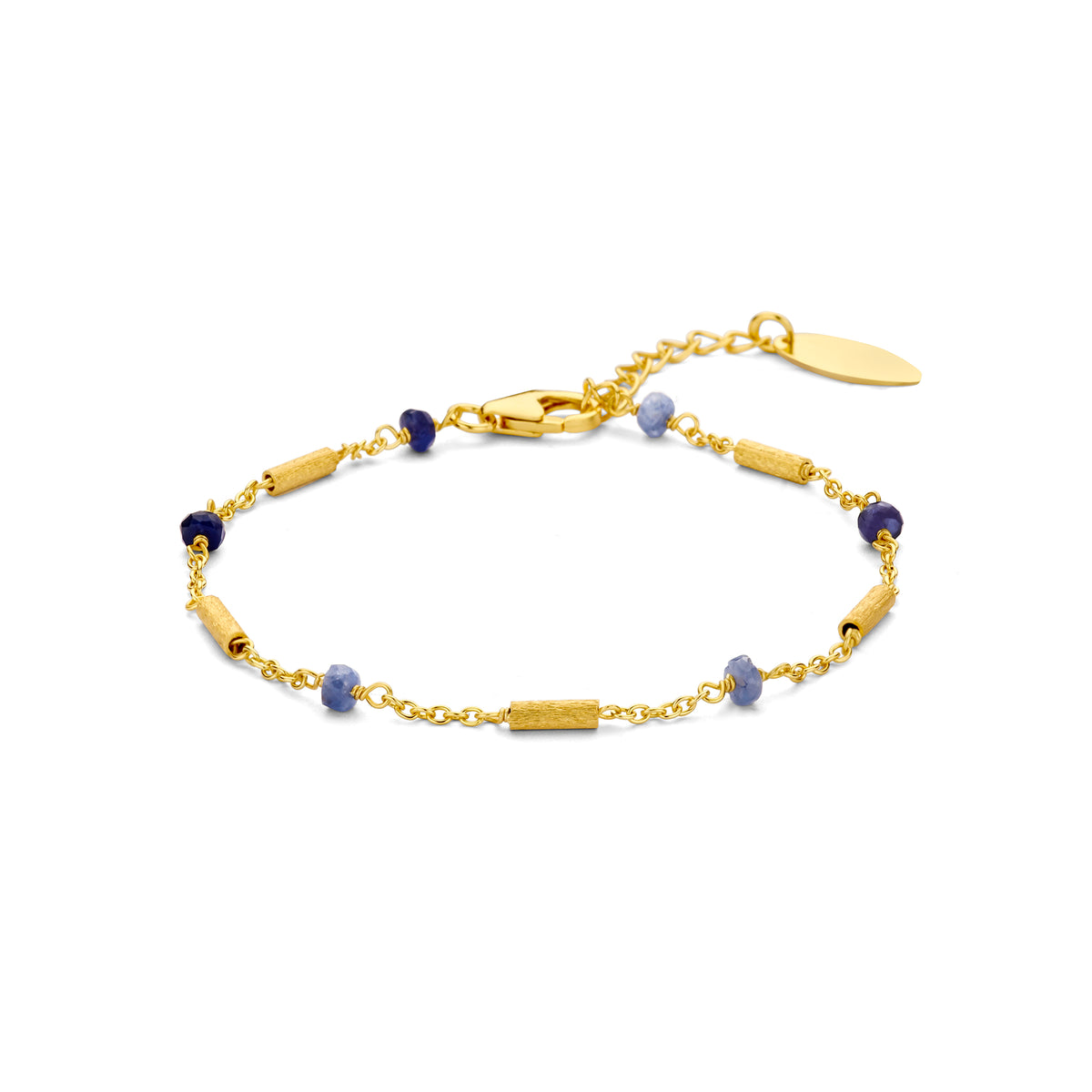 Bratara placata cu aur cu pietre de safir - 163P0127