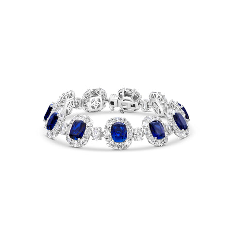 Bratara din argint sterling cu zirconiu albastru - HB21B1933ABL
