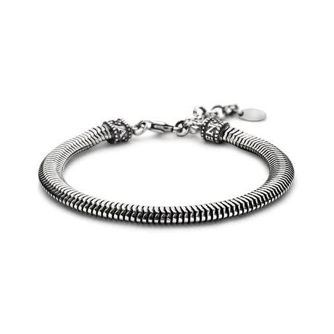 Bratara barbateasca din argint Sterling link BRUCA204