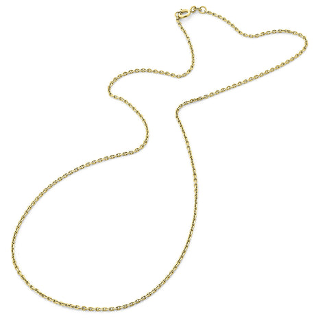 Lanț de zale ancoră din aur galben C094-ANCDIA-50-1.7-Y