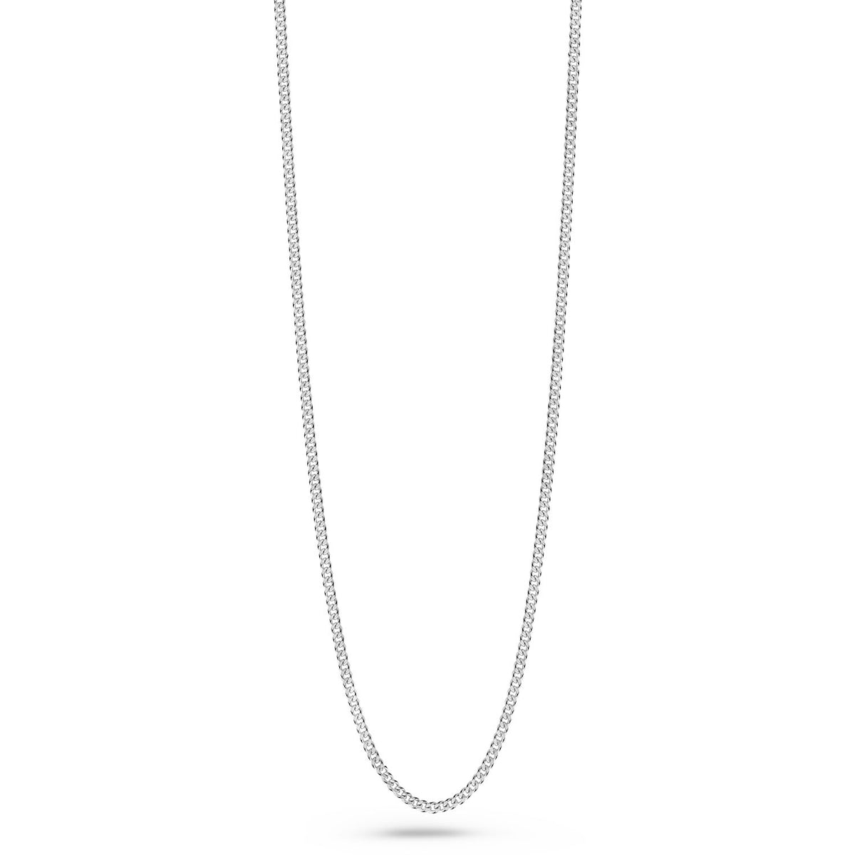 Lanț zale gourmet din aur alb C094-CURB-45-1.2-W