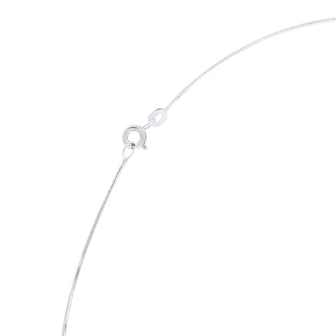 Colier cu șarpe din aur alb