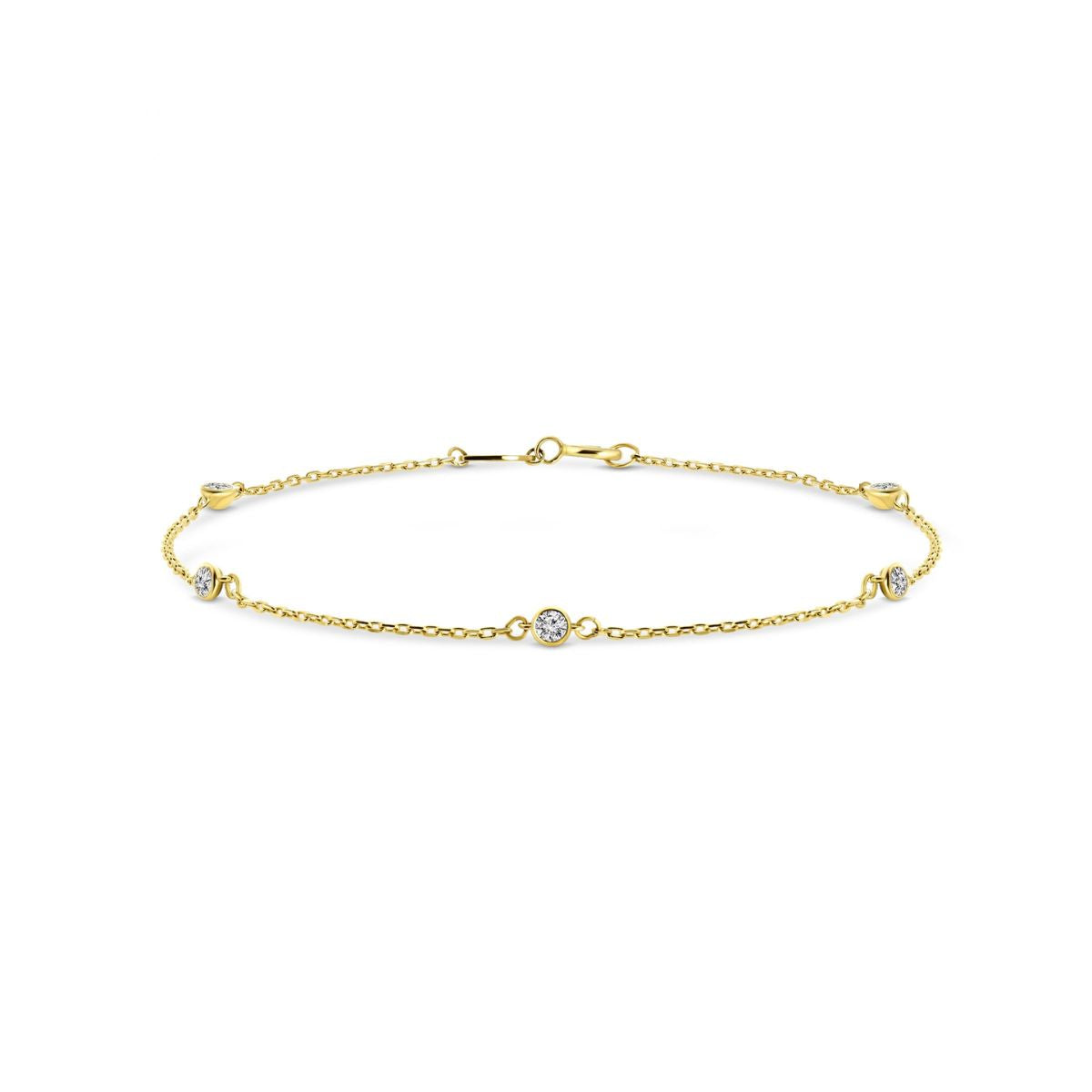 Bratara din aur galben cu zirconiu FFOR6B3031-FCZ