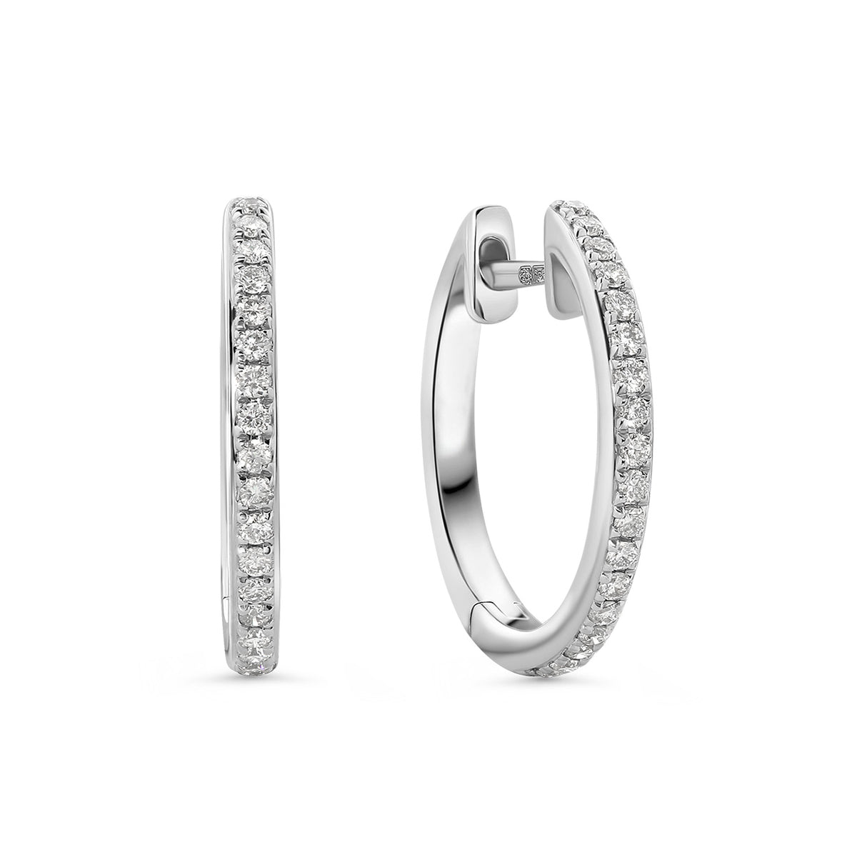 Cercei din aur alb cu diamante E092-36339E024-W