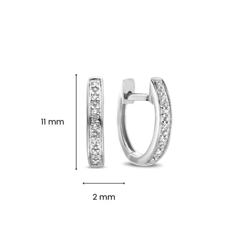 Cercei din aur alb cu diamant 4569E010