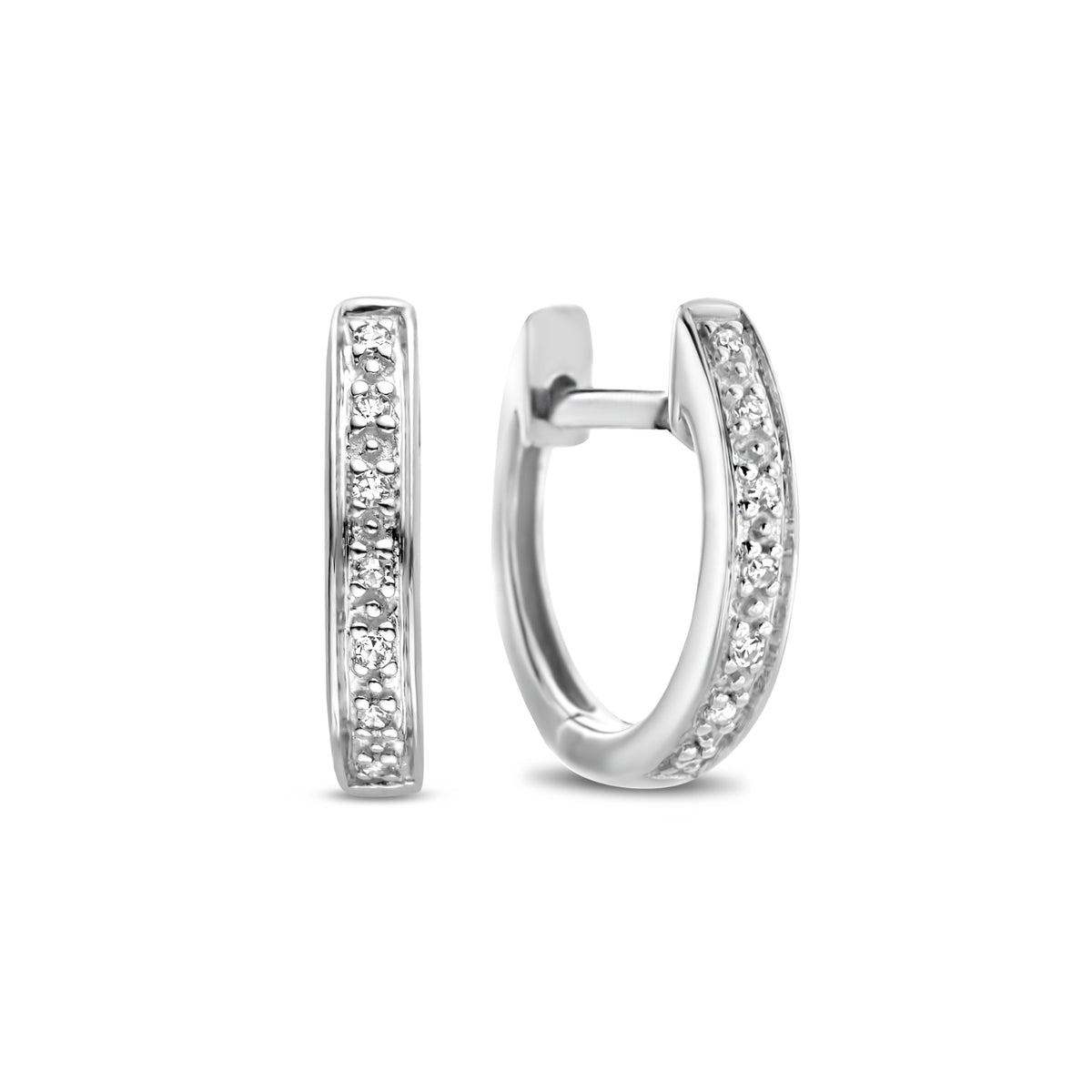 Cercei din aur alb cu diamant 4569E010