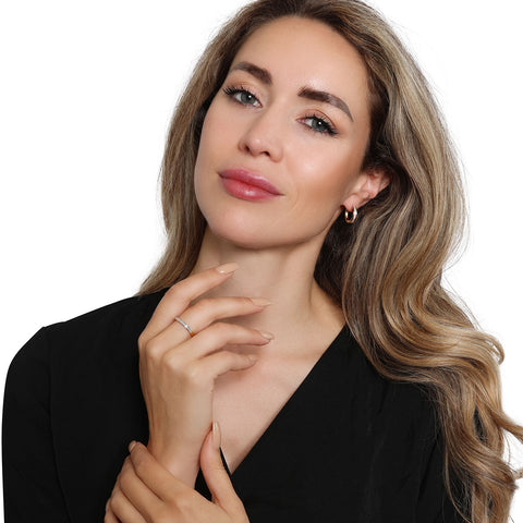 Cercei din aur galben cu diamant 52859E037