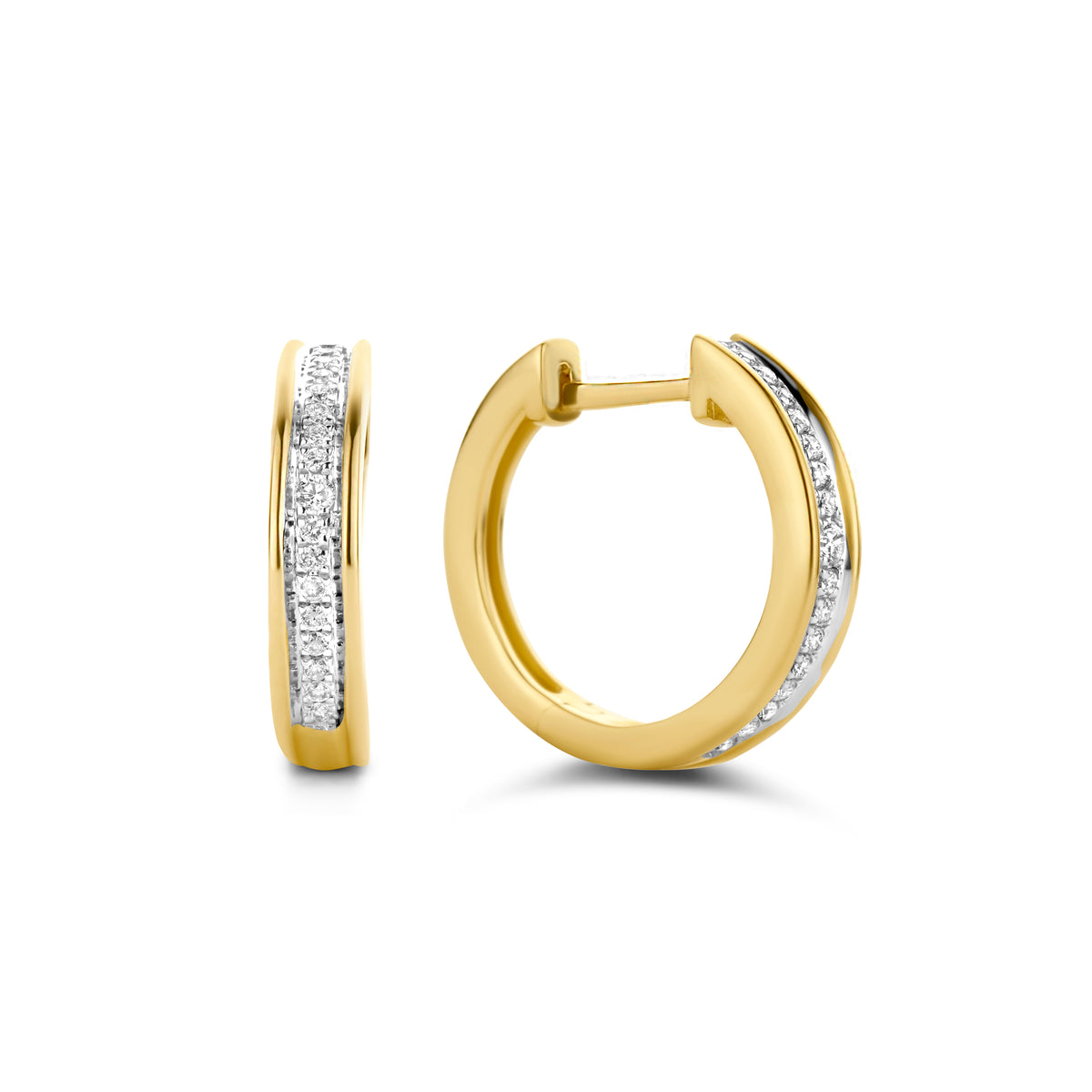 Cercei din aur galben cu diamant 52859E037