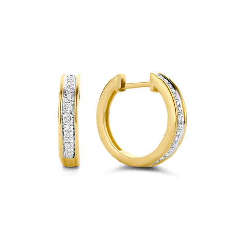 Cercei din aur galben cu diamant 52859E037