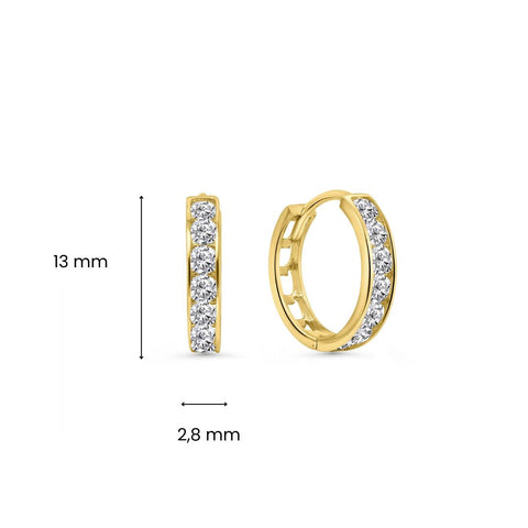 Cercei din aur galben E122-I3HCE6450-FCZ-Y