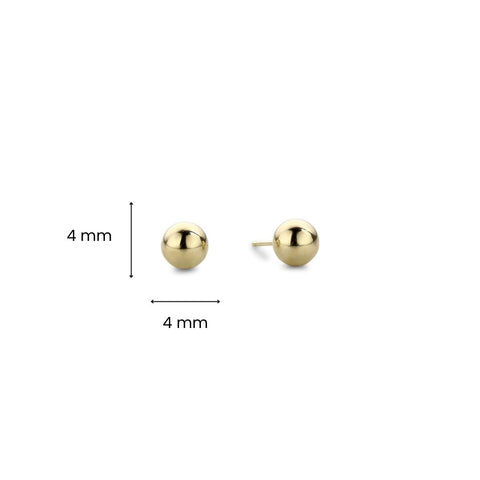 Cercei stud din aur 4mm X3STSE0004MM
