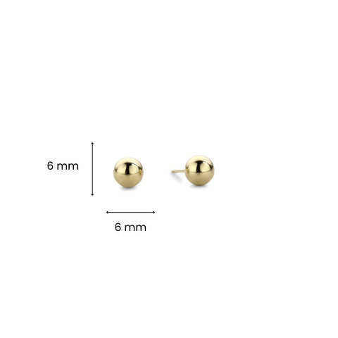 Cercei stud din aur 6mm X3STSE0006MM