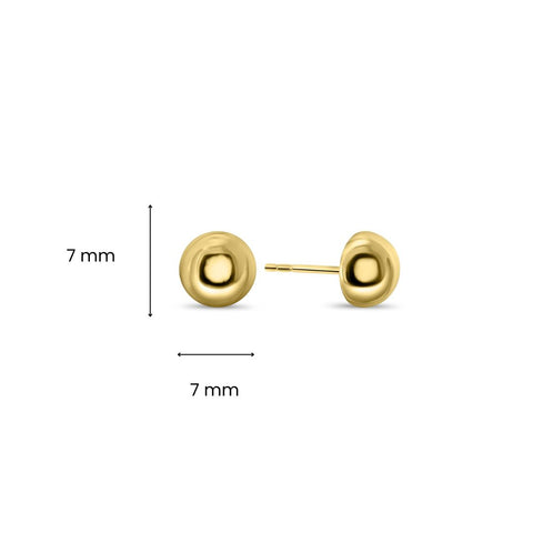 Cercei cu știfturi de aur 7mm X3STSE0007MM