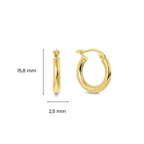 Cercei din aur galben X3TE00025-10-SL