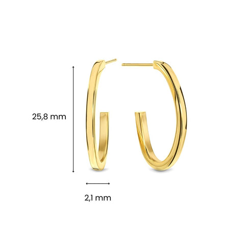 Cercei din aur galben X3TE10468-Y