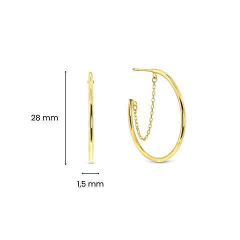 Cercei din aur galben X3TE11673-Y